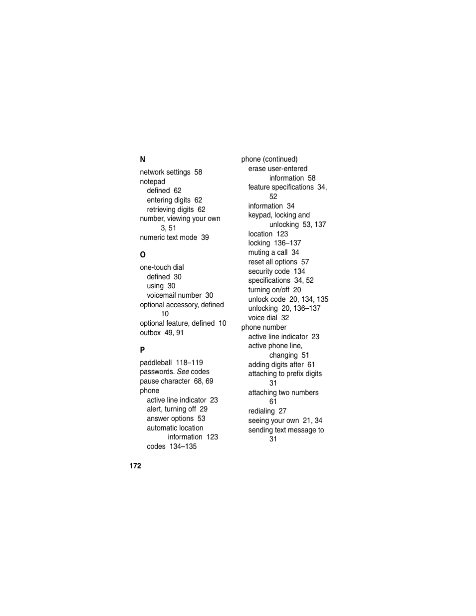 Motorola 120e User Manual | Page 174 / 184