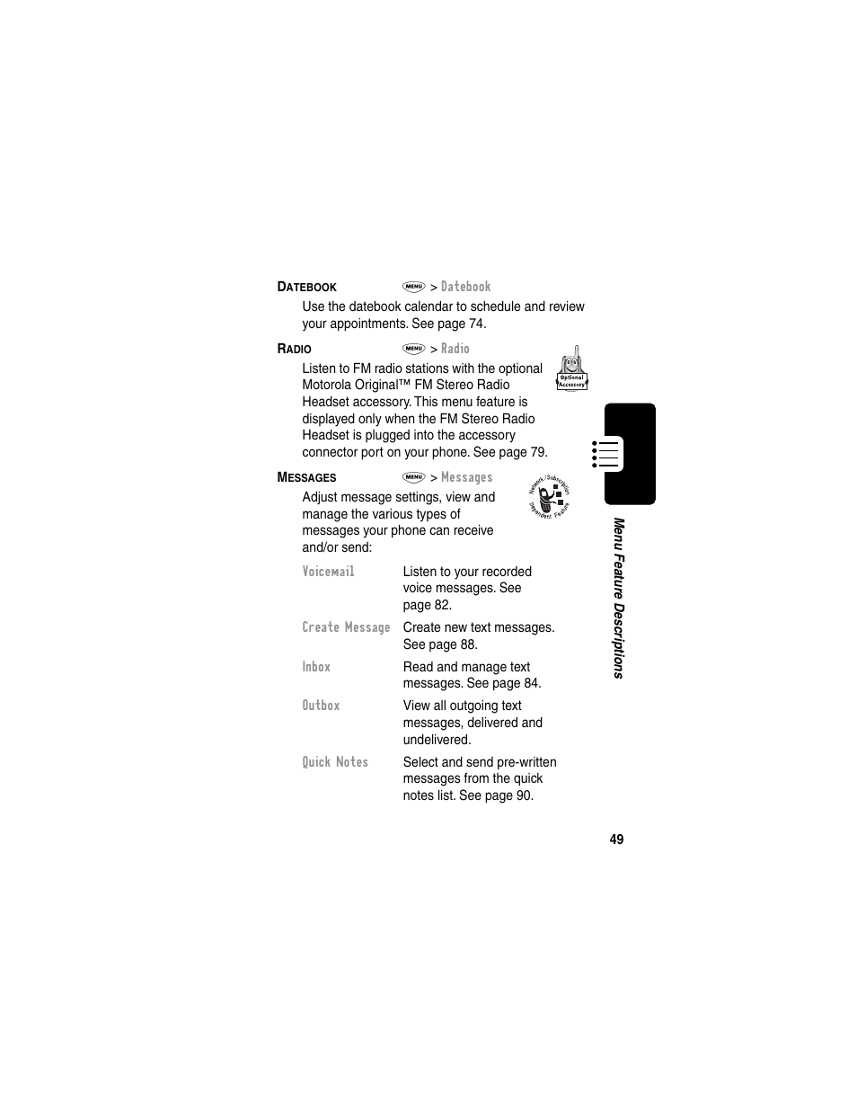 Motorola 120e User Manual | Page 51 / 184