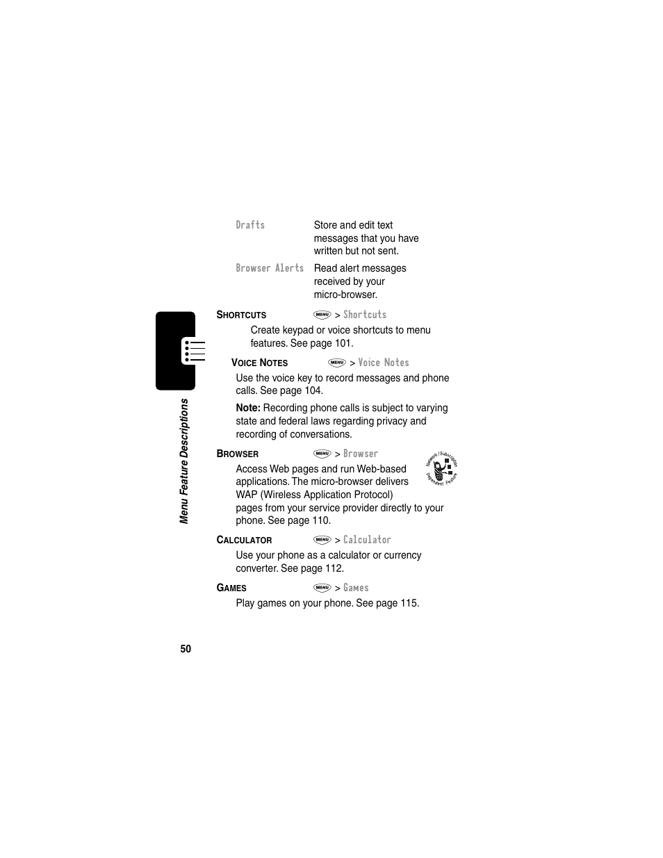 Motorola 120e User Manual | Page 52 / 184