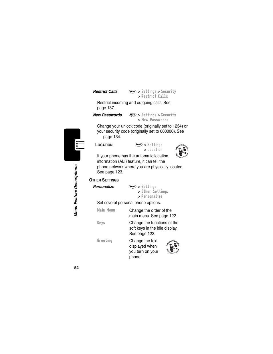Motorola 120e User Manual | Page 56 / 184