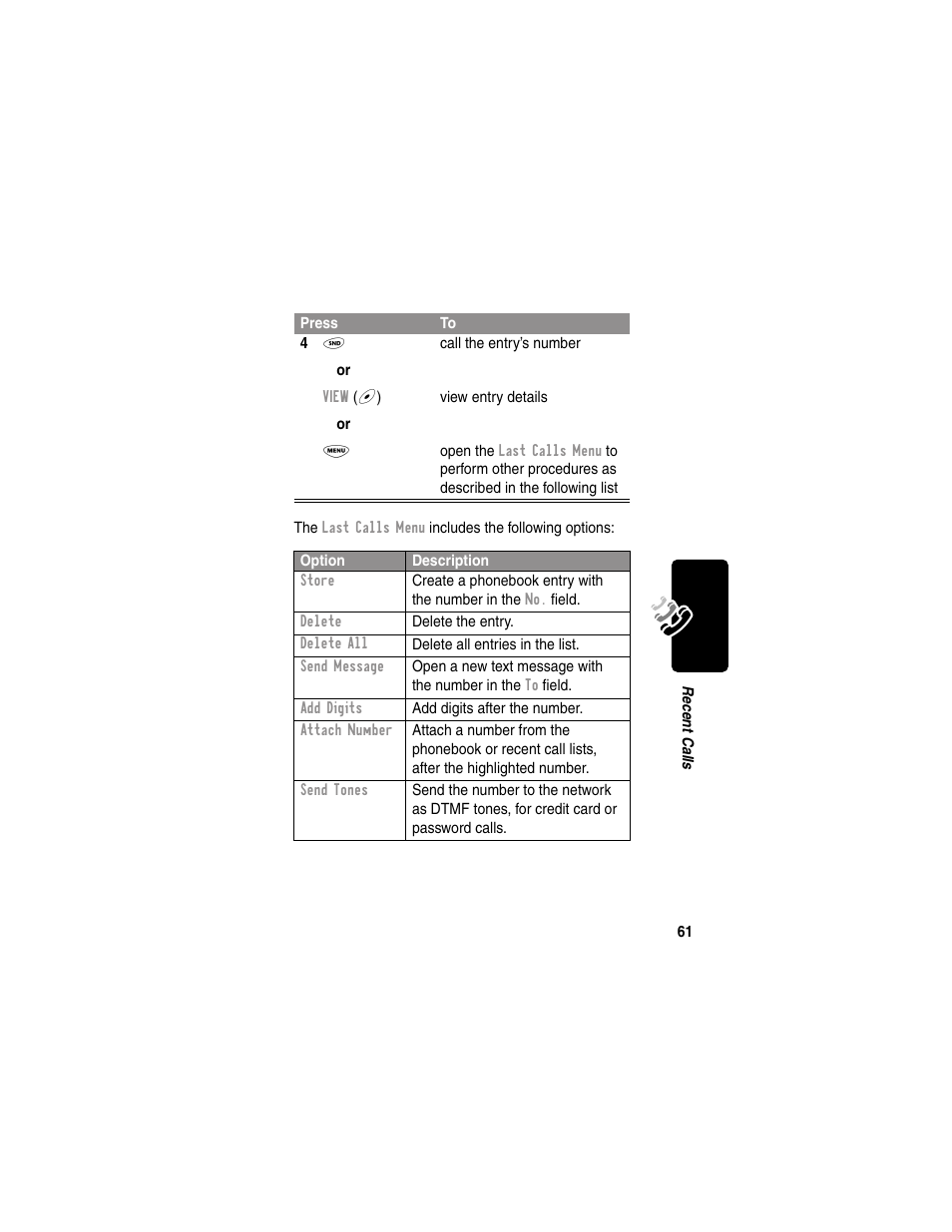 Motorola 120e User Manual | Page 63 / 184