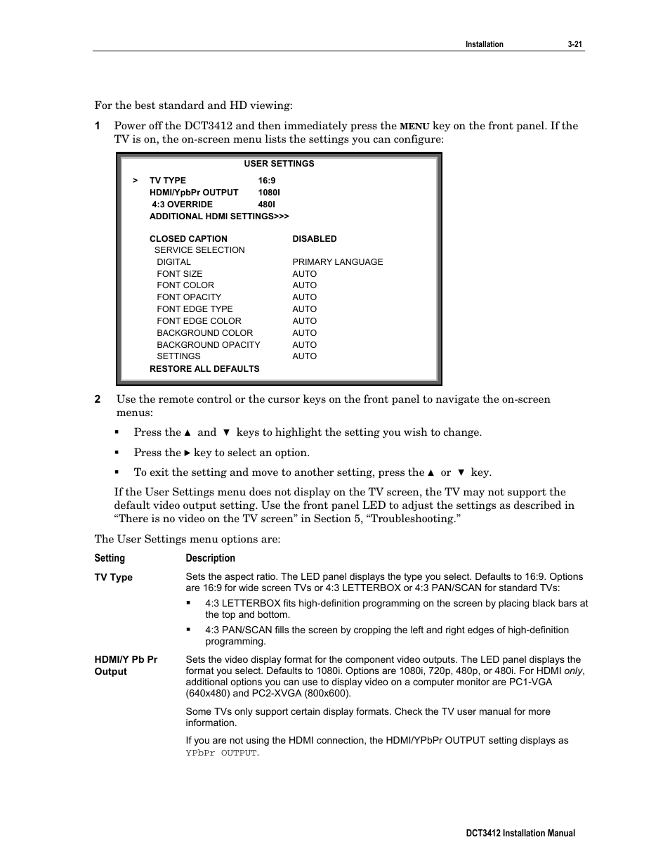 Motorola DCT3412 User Manual | Page 37 / 77