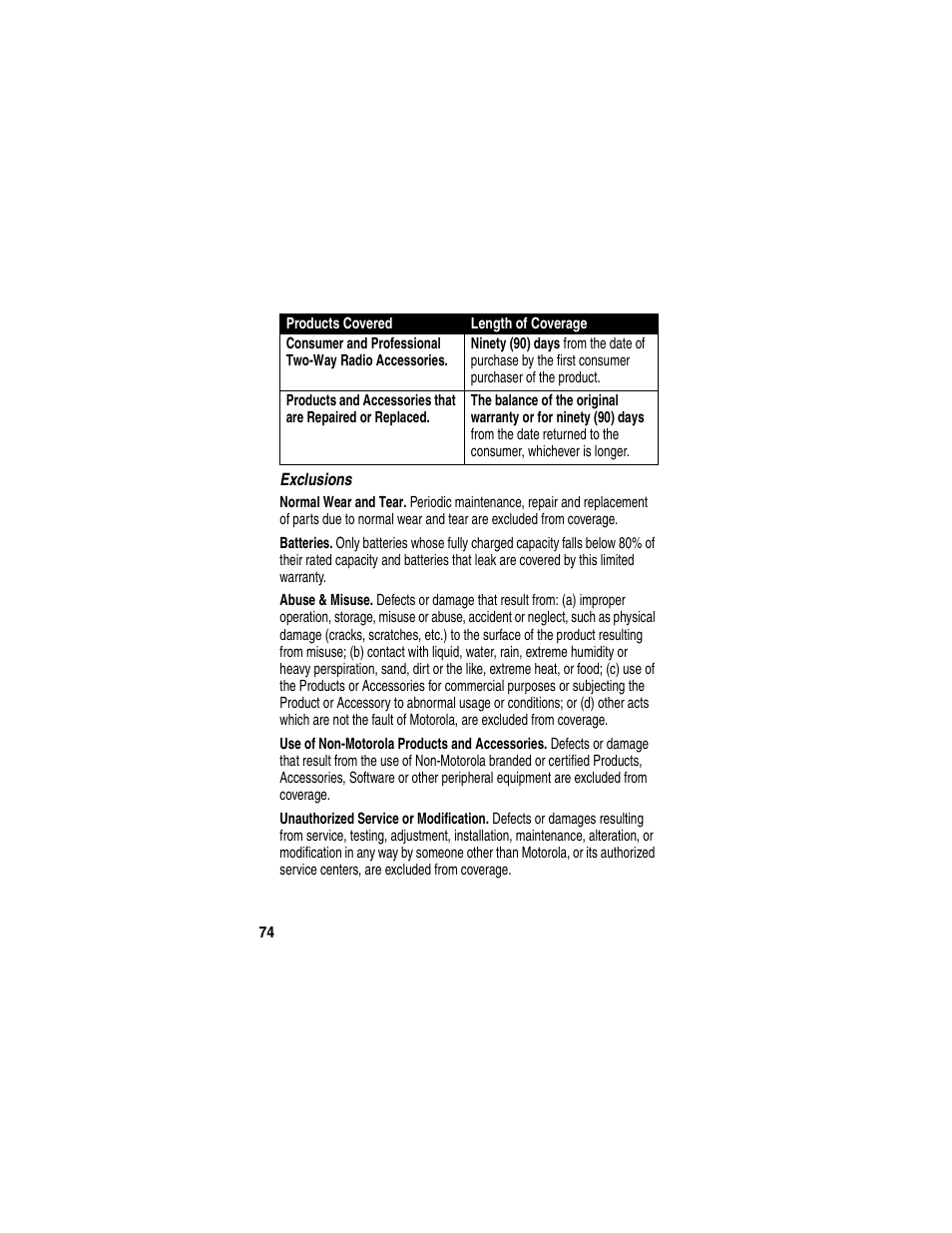 Motorola C353 User Manual | Page 76 / 94