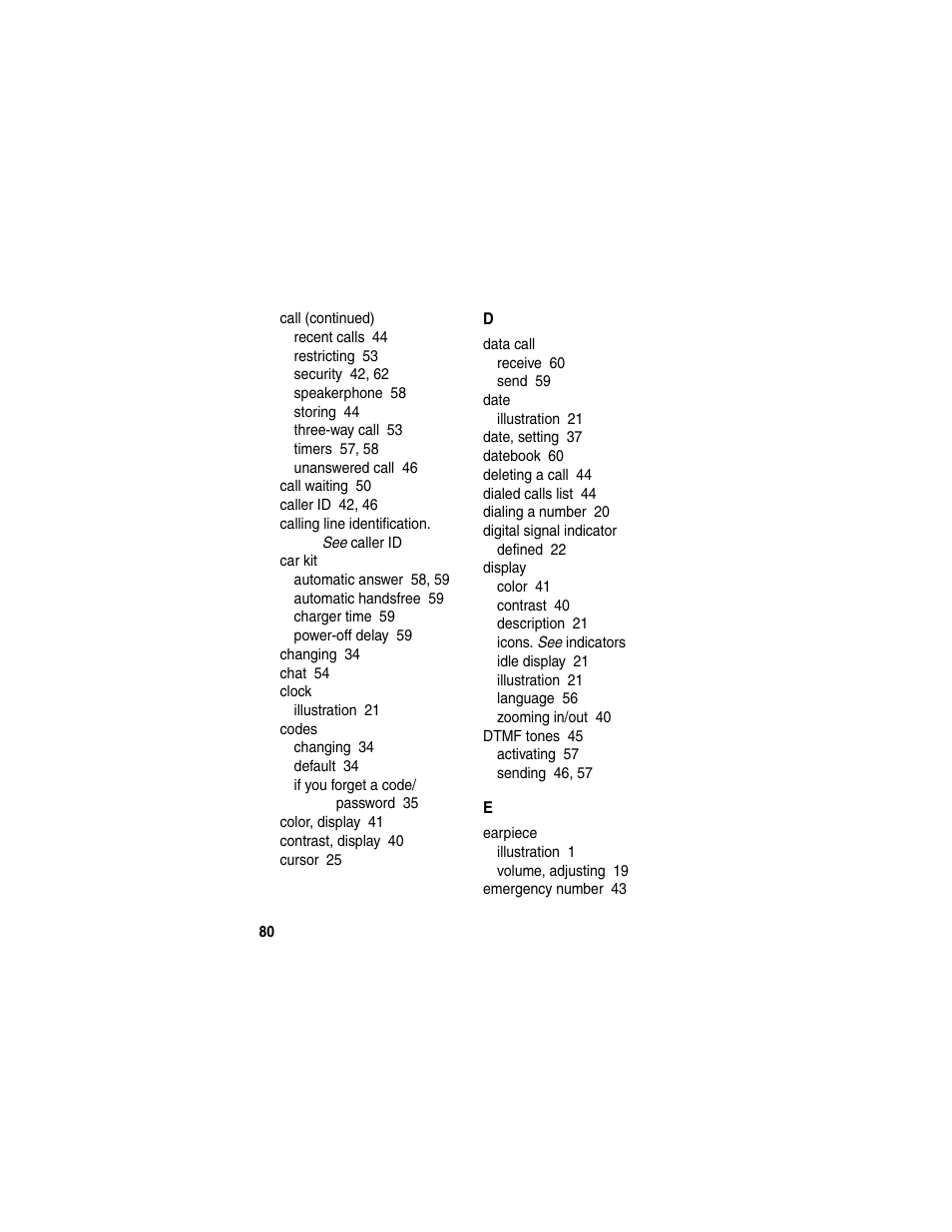 Motorola C353 User Manual | Page 82 / 94