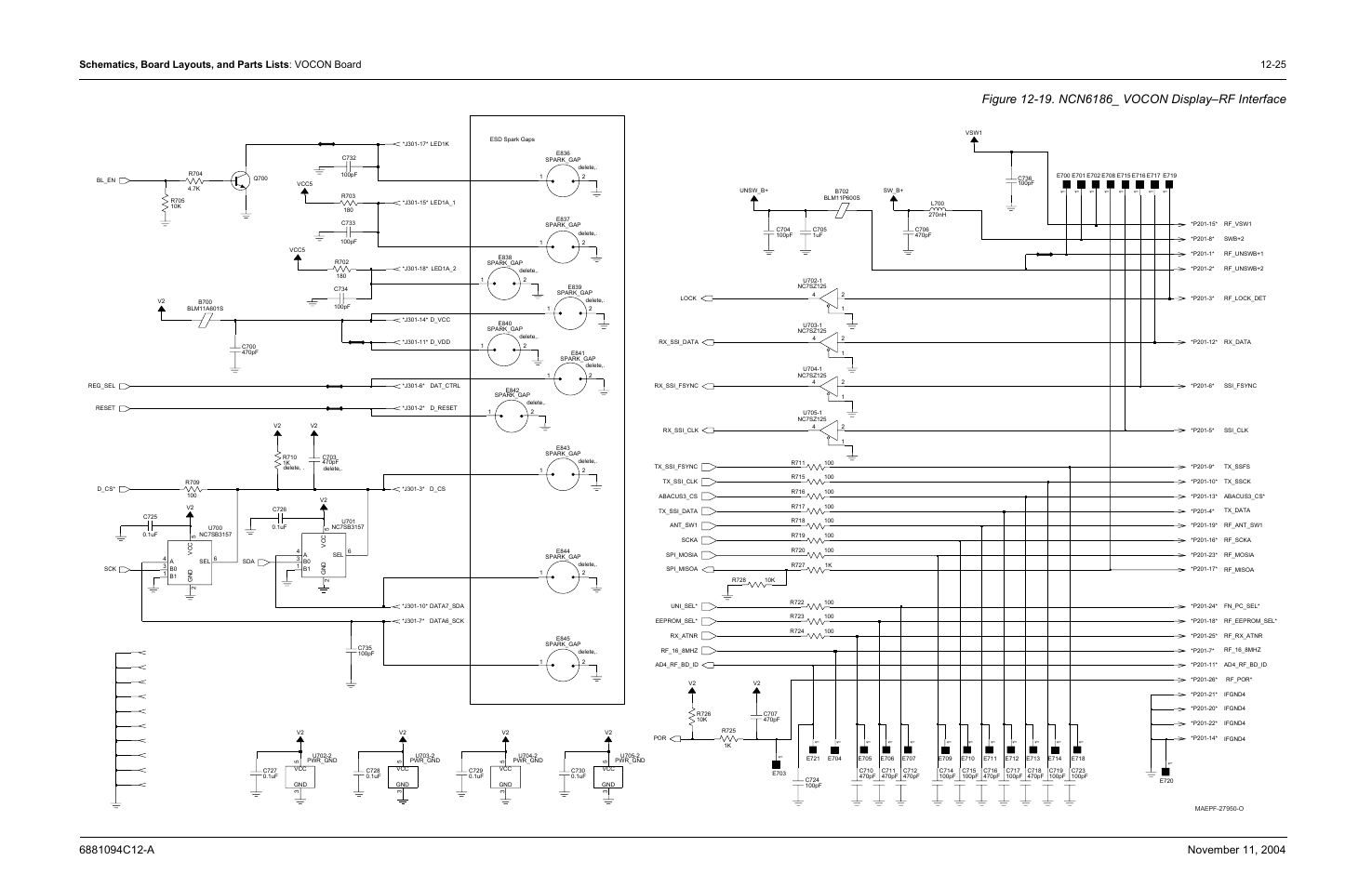 Ncn6186_ vocon display–rf interface | Motorola SSETM 5000 User Manual | Page 191 / 224