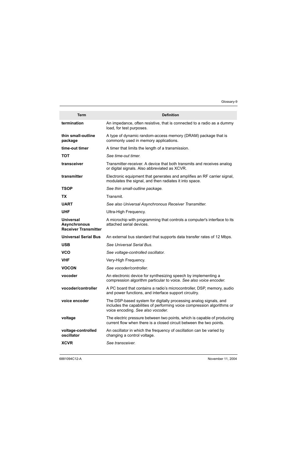 Motorola SSETM 5000 User Manual | Page 217 / 224