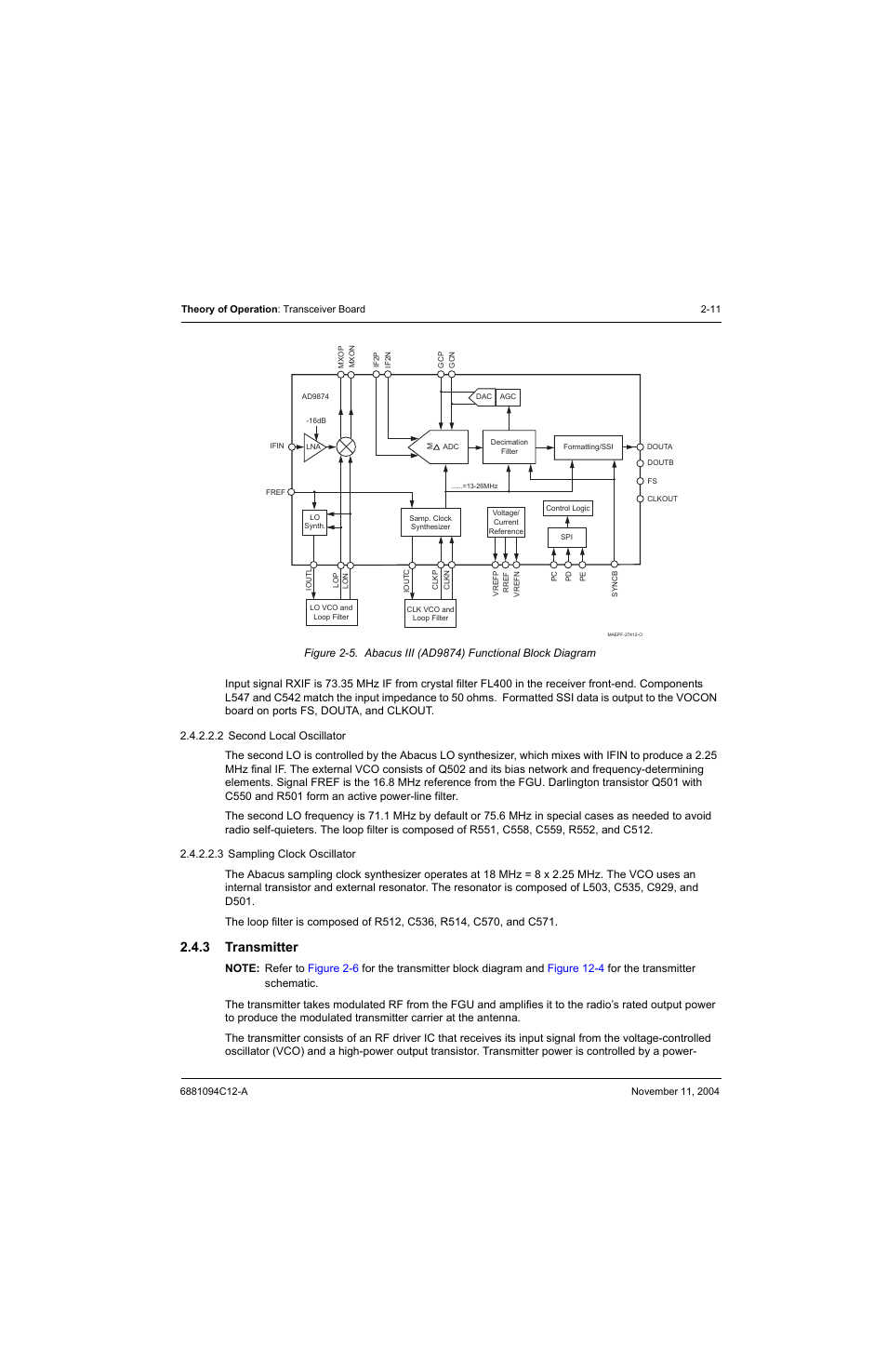 3 transmitter, Transmitter -11 | Motorola SSETM 5000 User Manual | Page 33 / 224