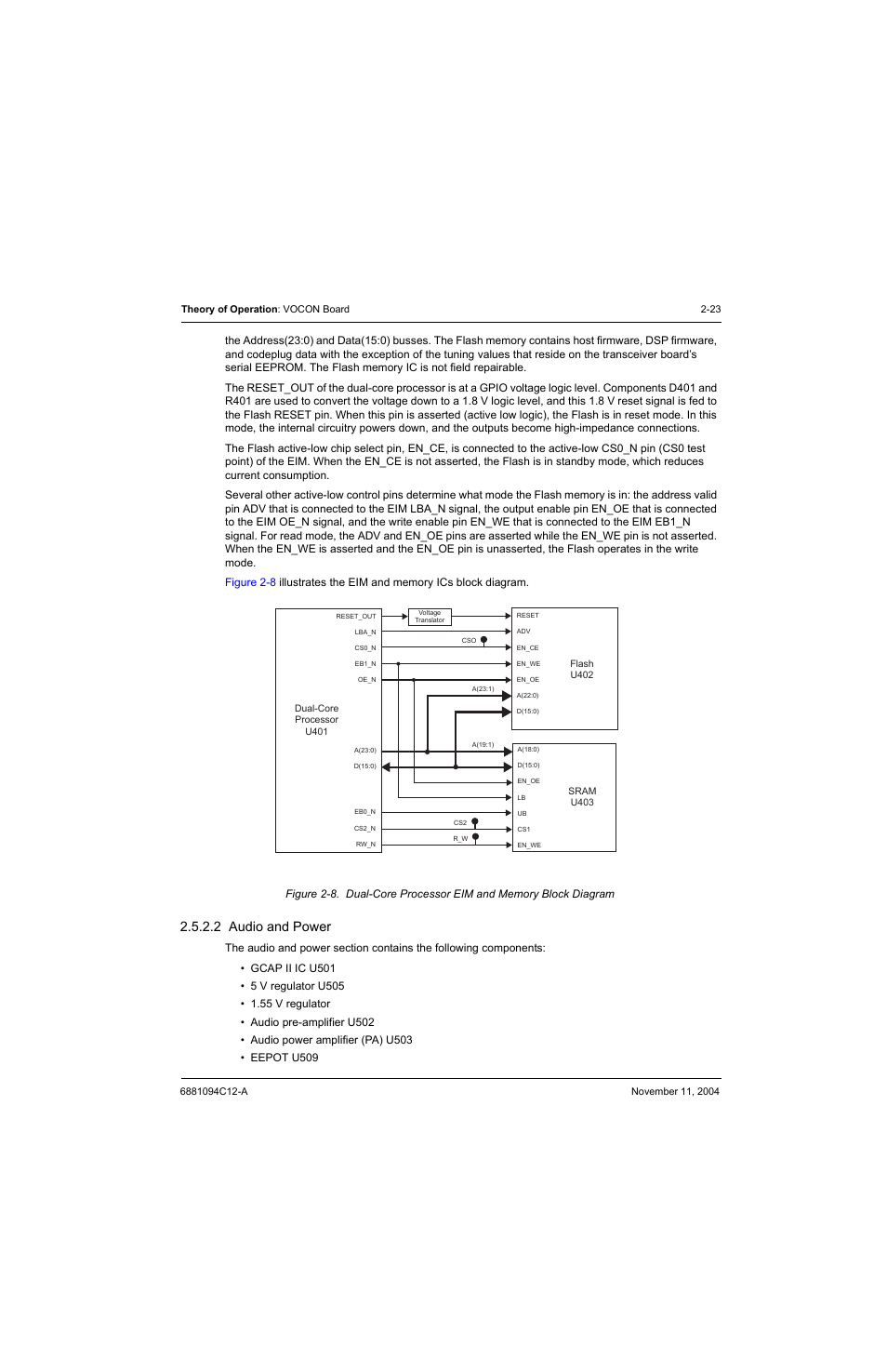 2 audio and power, Audio and power -23 | Motorola SSETM 5000 User Manual | Page 45 / 224