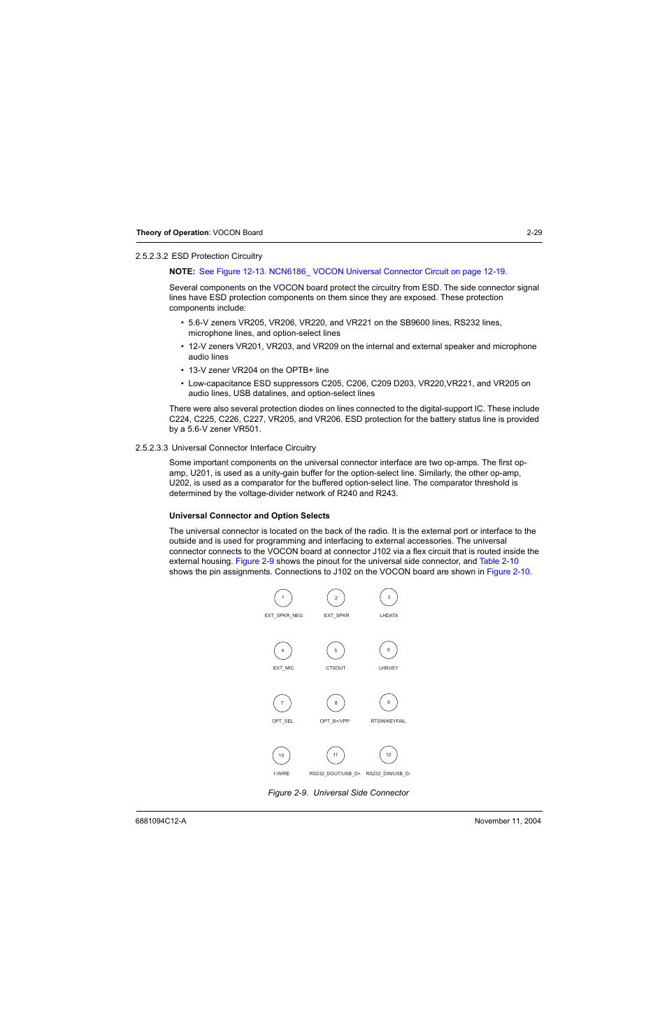 Figure 2-9. universal side connector -29 | Motorola SSETM 5000 User Manual | Page 51 / 224