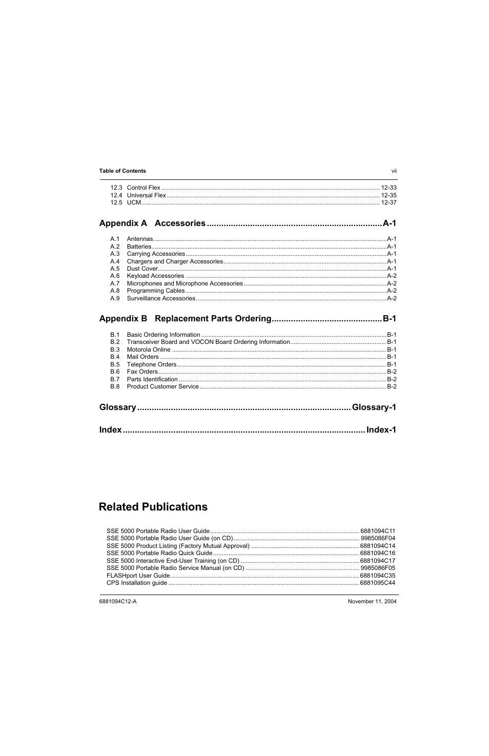 Rately, See “related, Related publications | Motorola SSETM 5000 User Manual | Page 9 / 224