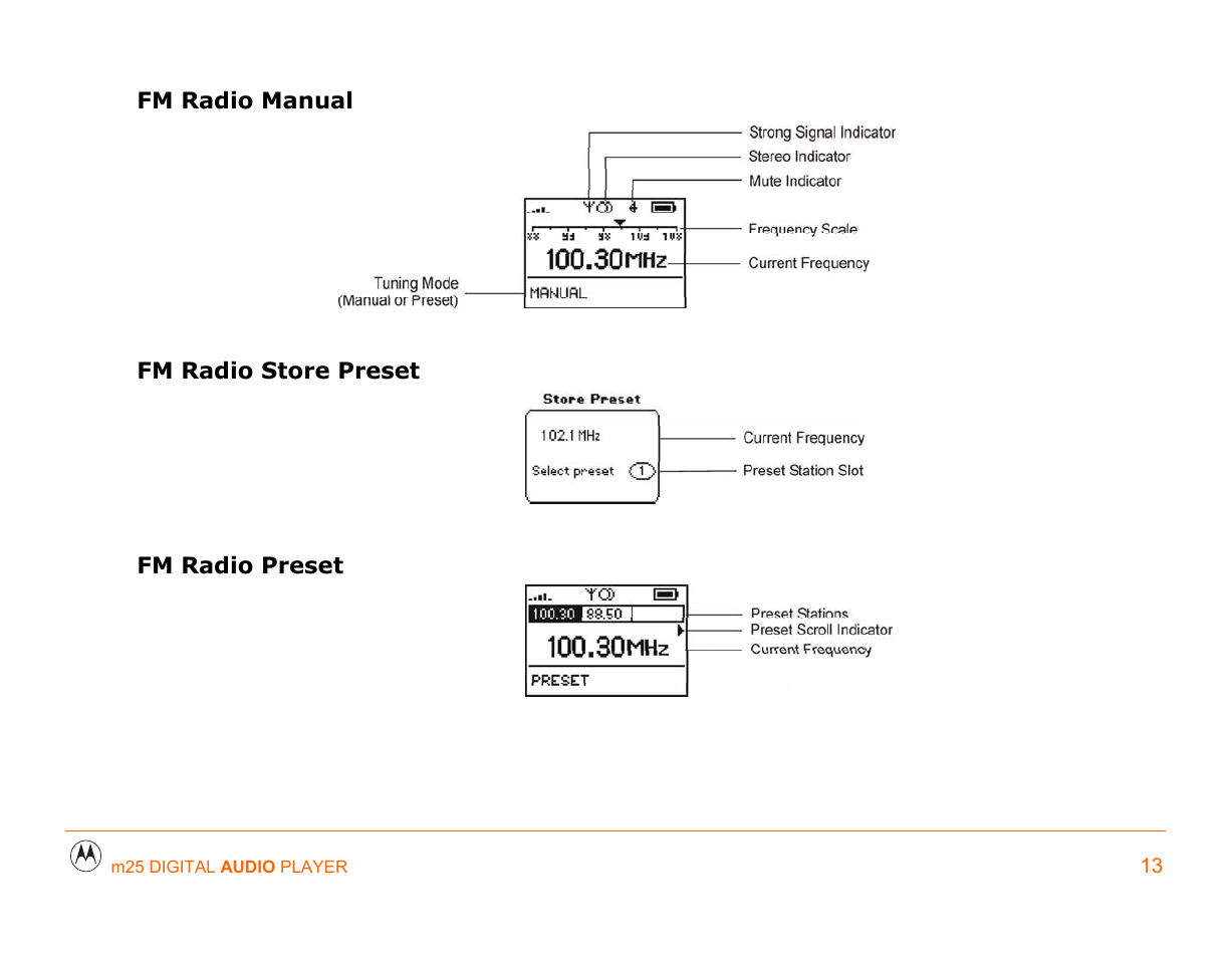 Motorola m25 User Manual | Page 13 / 70