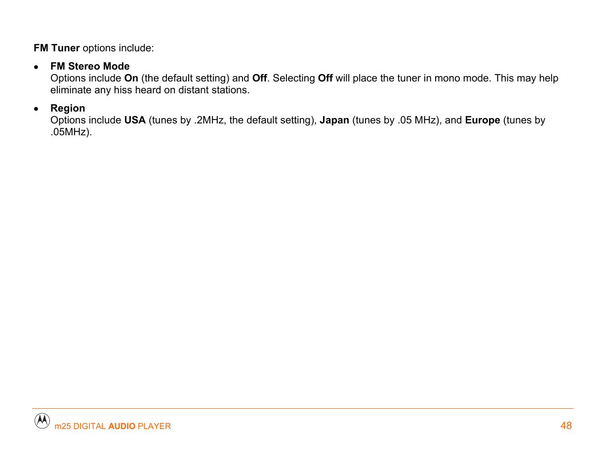 Motorola m25 User Manual | Page 48 / 70