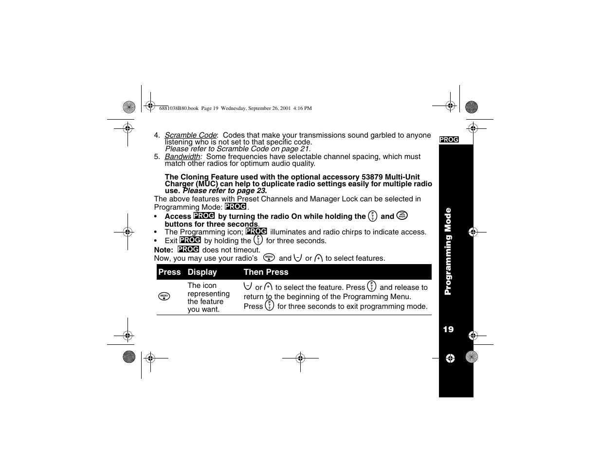 Motorola XU1100 User Manual | Page 31 / 60