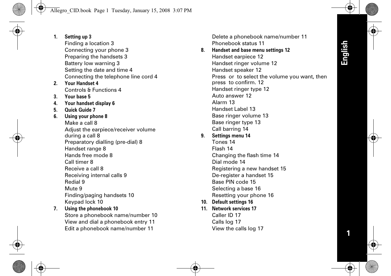 English | Motorola D200 User Manual | Page 3 / 28
