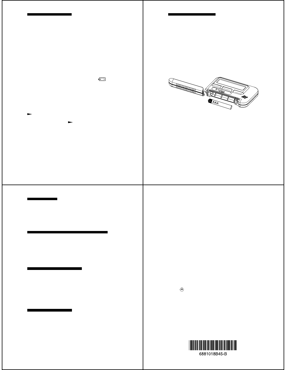 Motorola Memo Express 6881018B45-B User Manual | Page 4 / 4