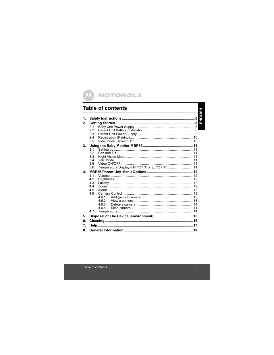 Motorola MBP36 User Manual | Page 5 / 28