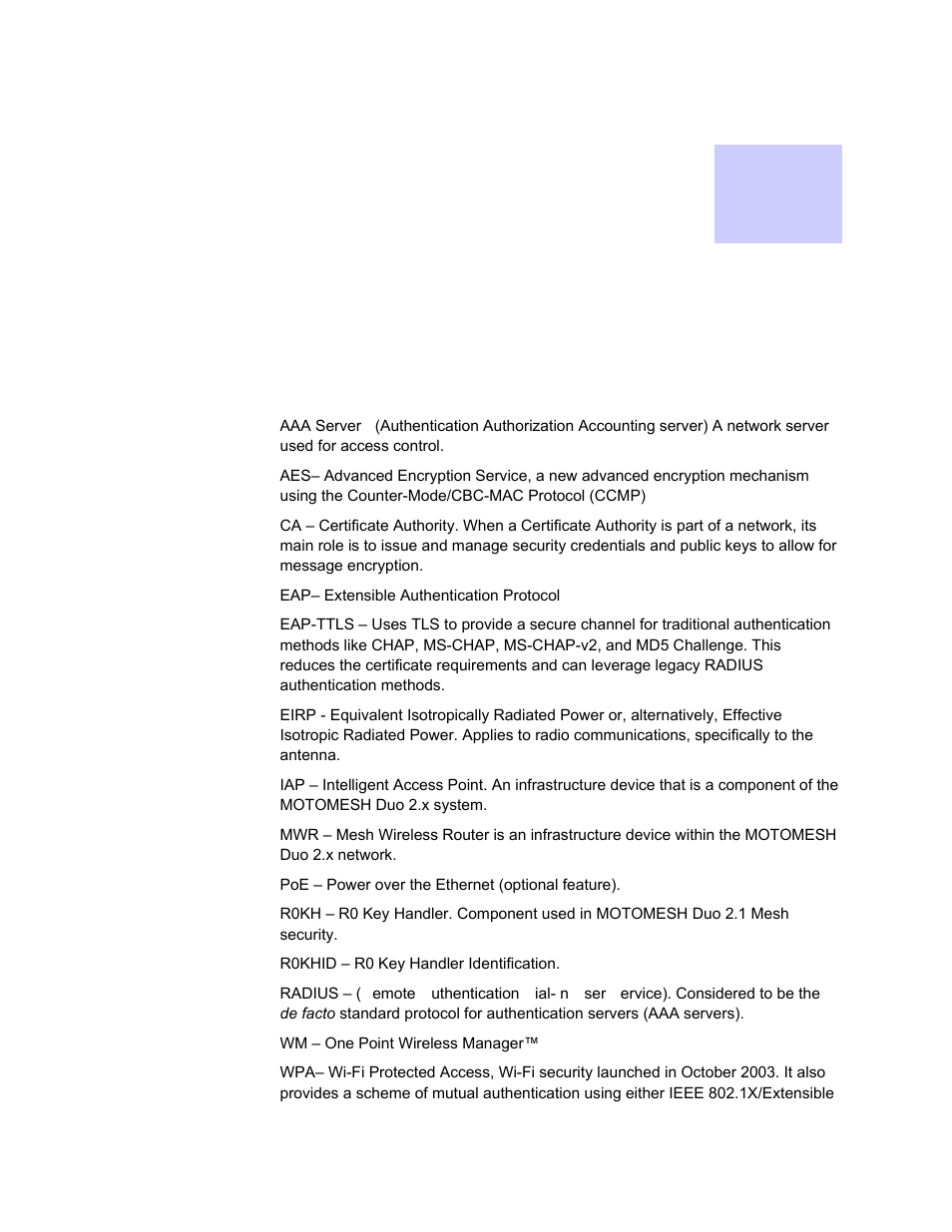 Glossary, Chapter 8, Glossary -1 | Chapter 8: glossary | Motorola 2.1 User Manual | Page 100 / 135
