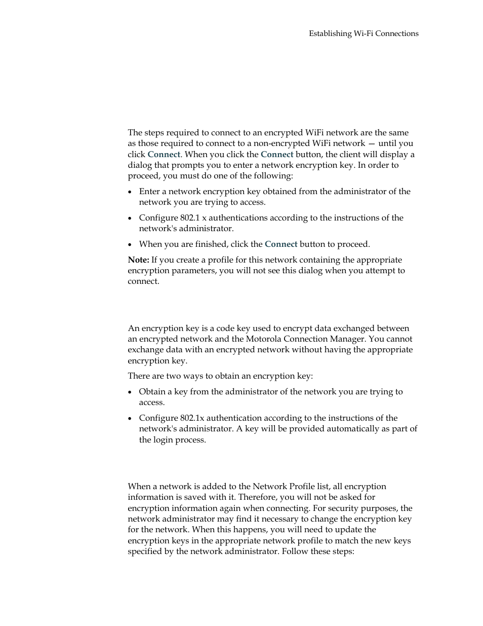 Wi-fi network security, How to access an encrypted network, What is an encryption key | How to change an encryption key | Motorola USBW 100 User Manual | Page 27 / 55