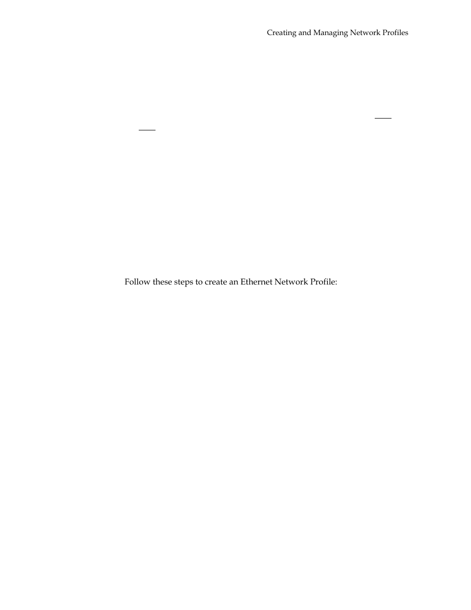 Creating an ethernet network profile | Motorola USBW 100 User Manual | Page 37 / 55