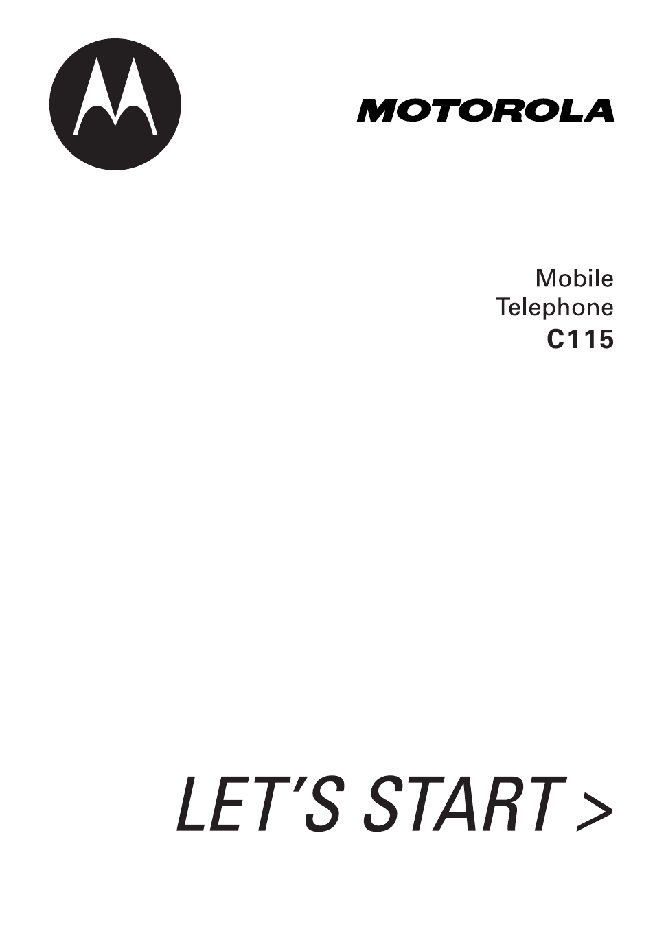 Motorola C115 User Manual | 82 pages