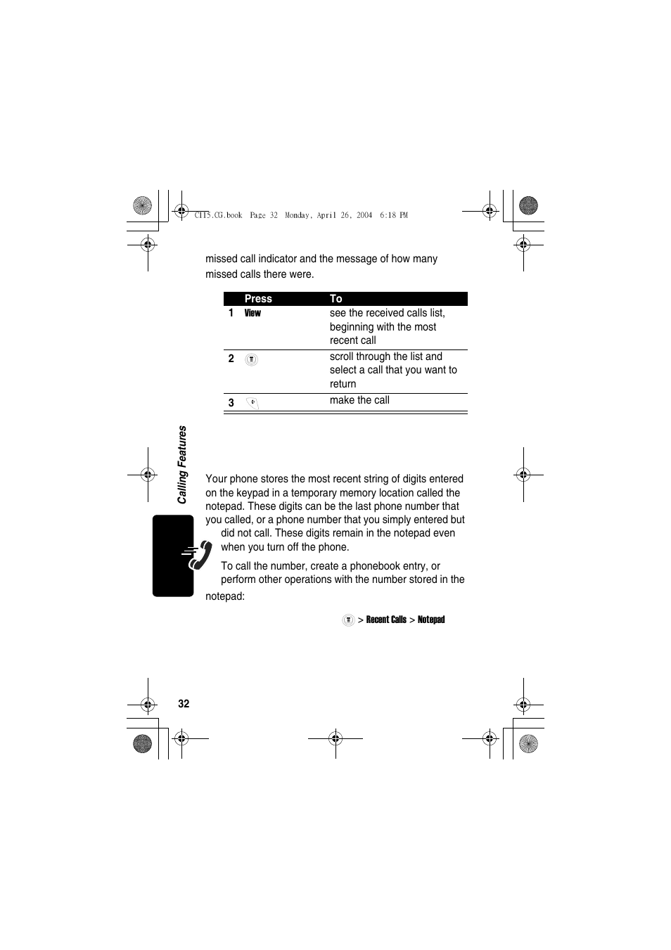 Motorola C115 User Manual | Page 33 / 82