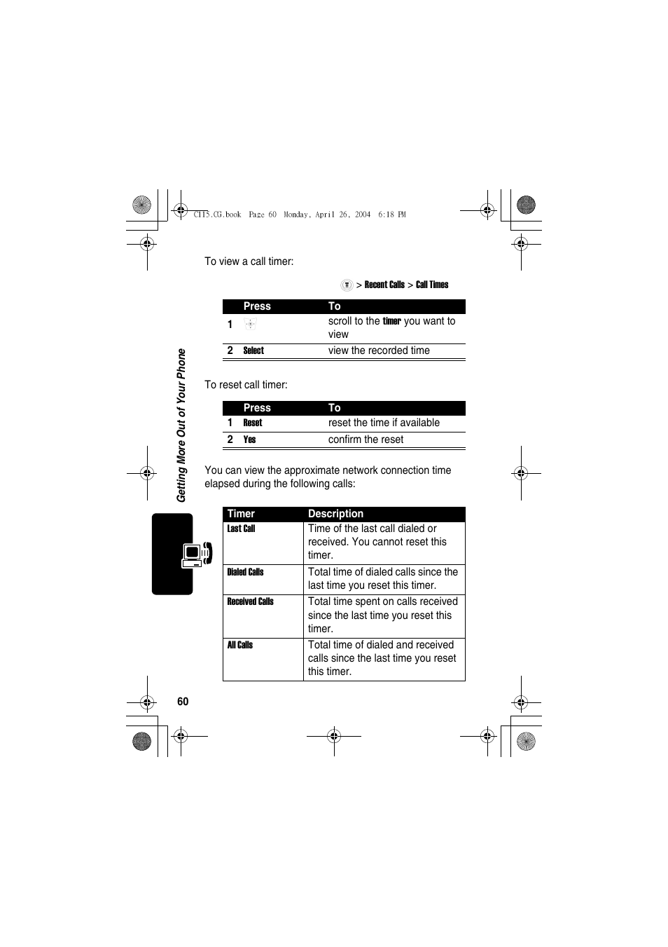 Motorola C115 User Manual | Page 61 / 82