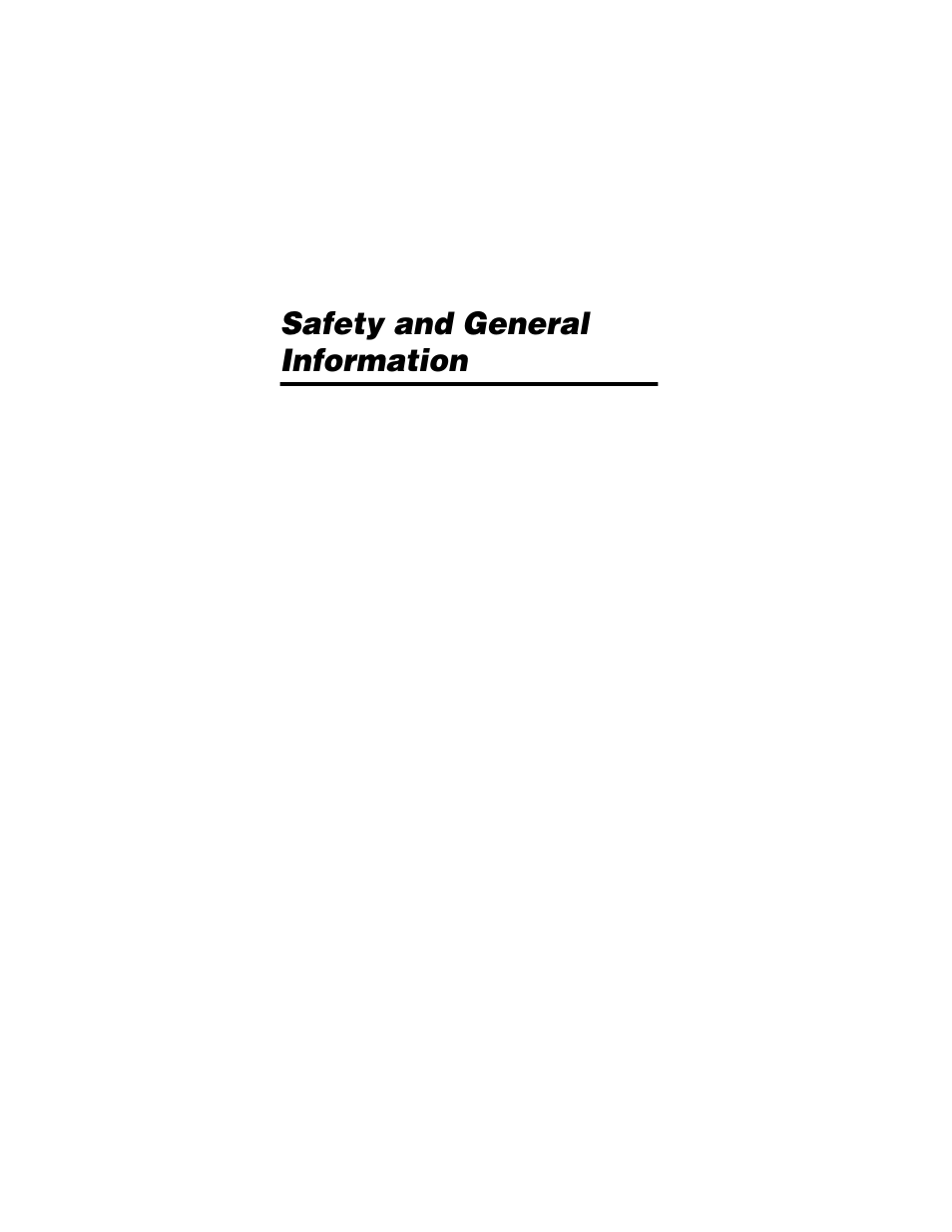 Safety and general information, Safety and general, Information | Motorola T720i User Manual | Page 8 / 112