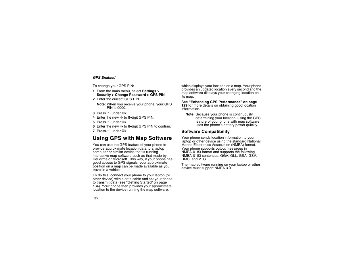 Using gps with map software | Motorola i560 User Manual | Page 142 / 209