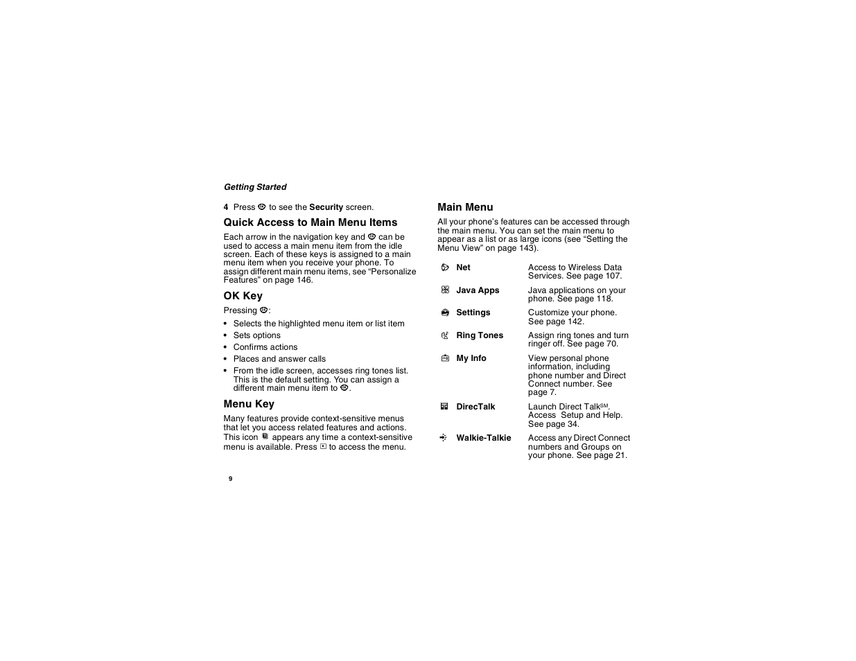 Motorola i560 User Manual | Page 18 / 209