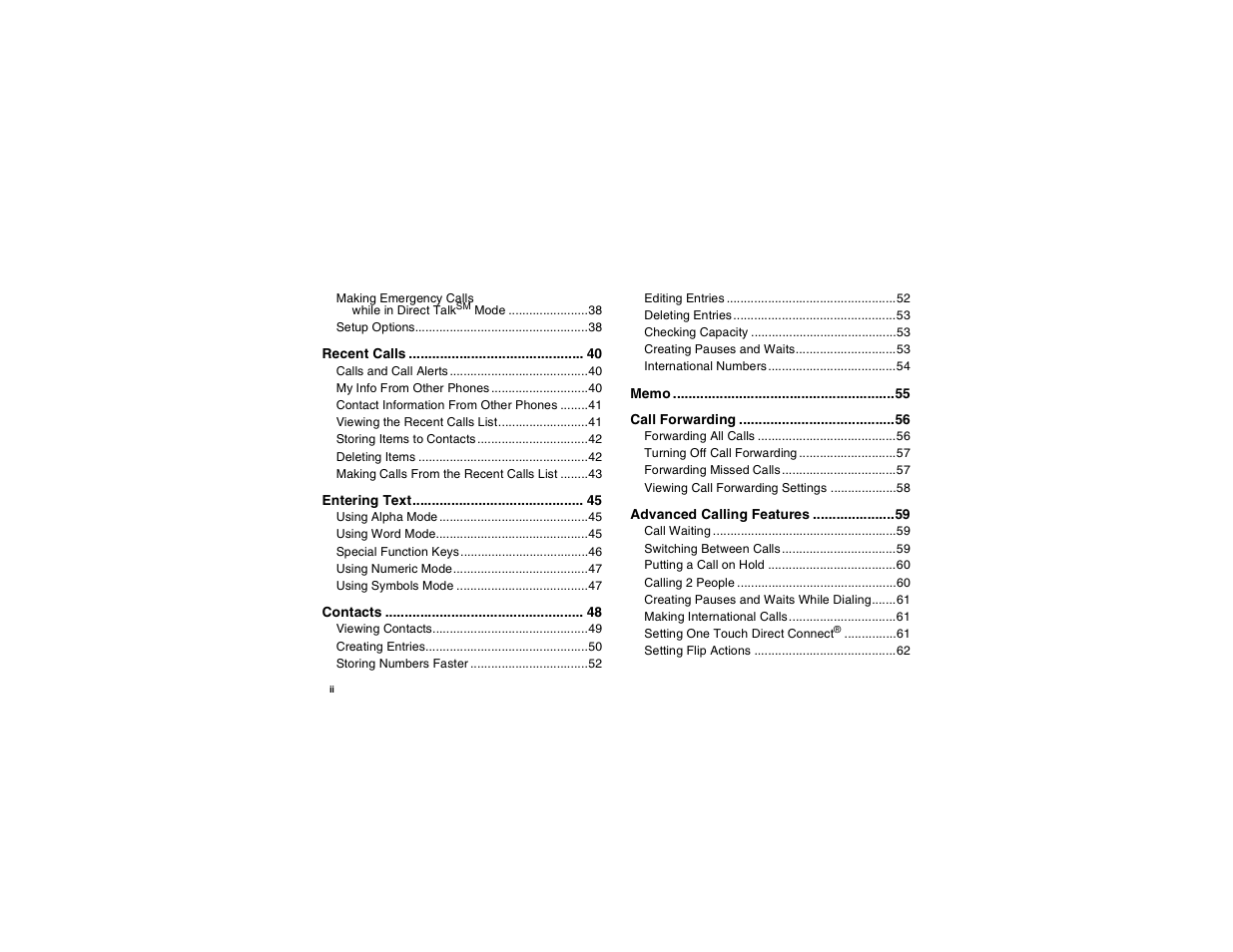 Motorola i560 User Manual | Page 4 / 209