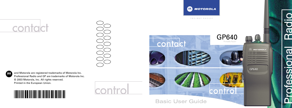 Motorola GP640 User Manual | 14 pages