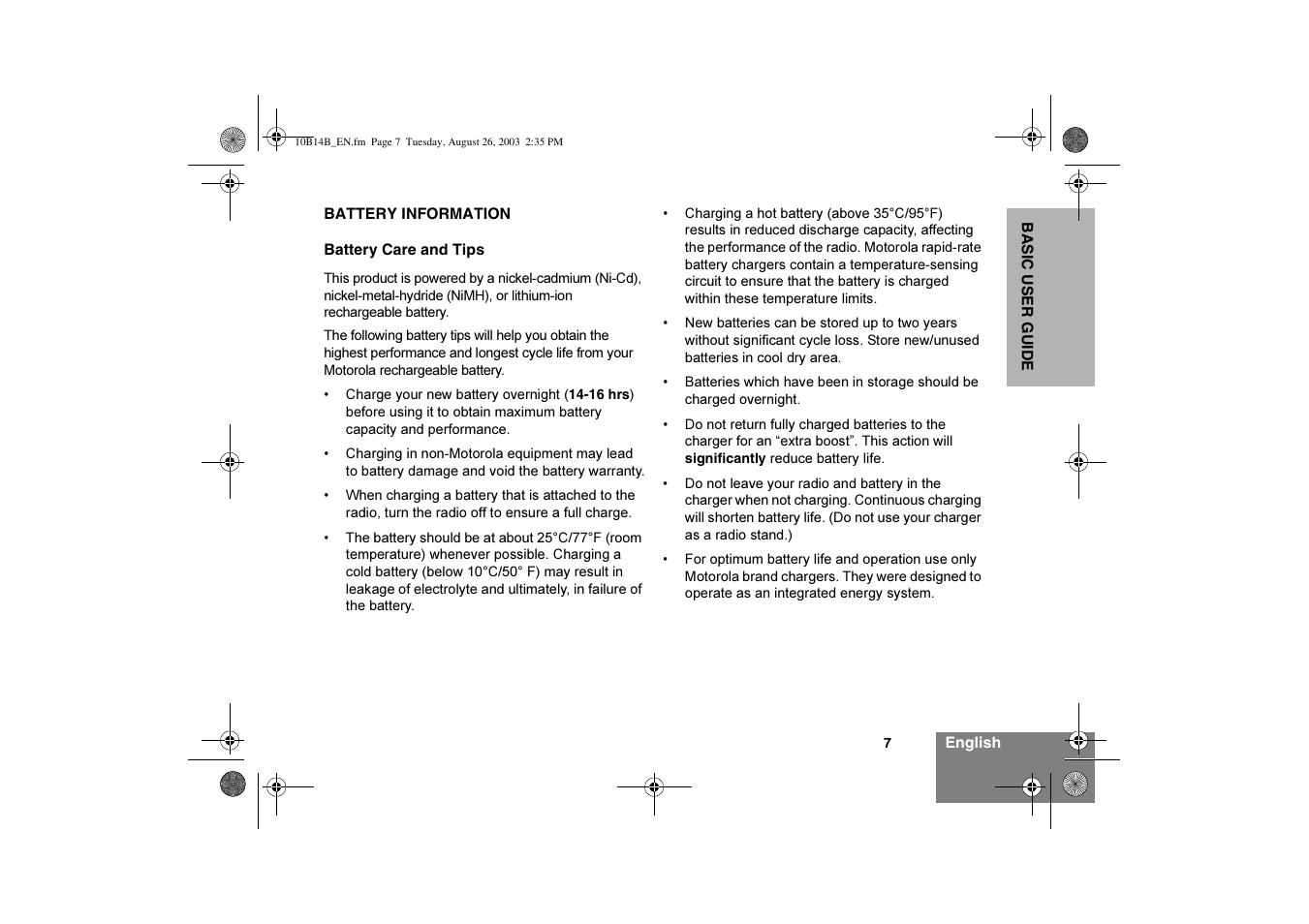 Motorola GP640 User Manual | Page 9 / 14