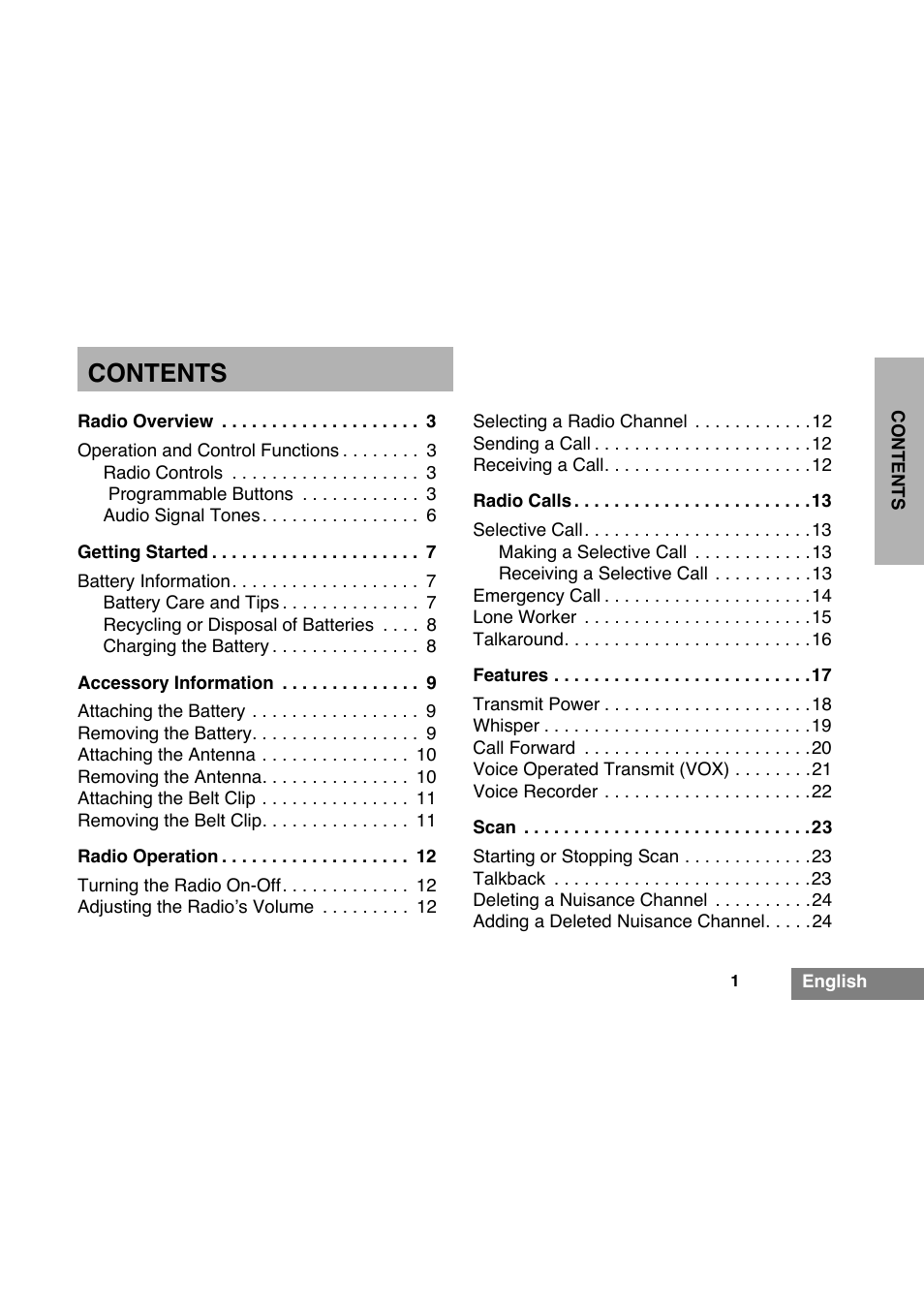 Motorola GP340 User Manual | Page 3 / 30