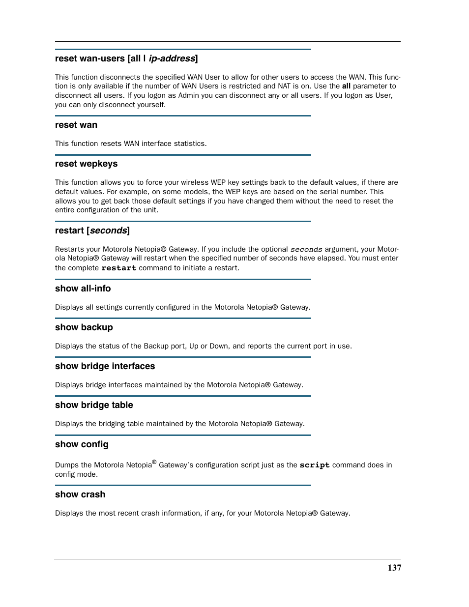 Motorola 2200 User Manual | Page 137 / 262