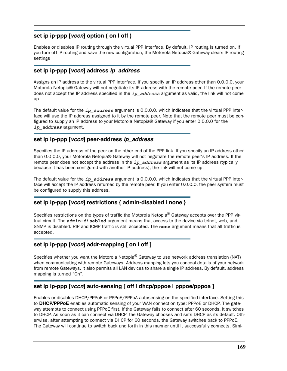 Motorola 2200 User Manual | Page 169 / 262