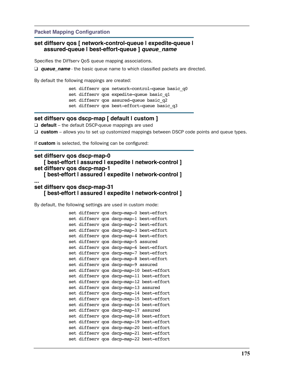 Queue_name | Motorola 2200 User Manual | Page 175 / 262