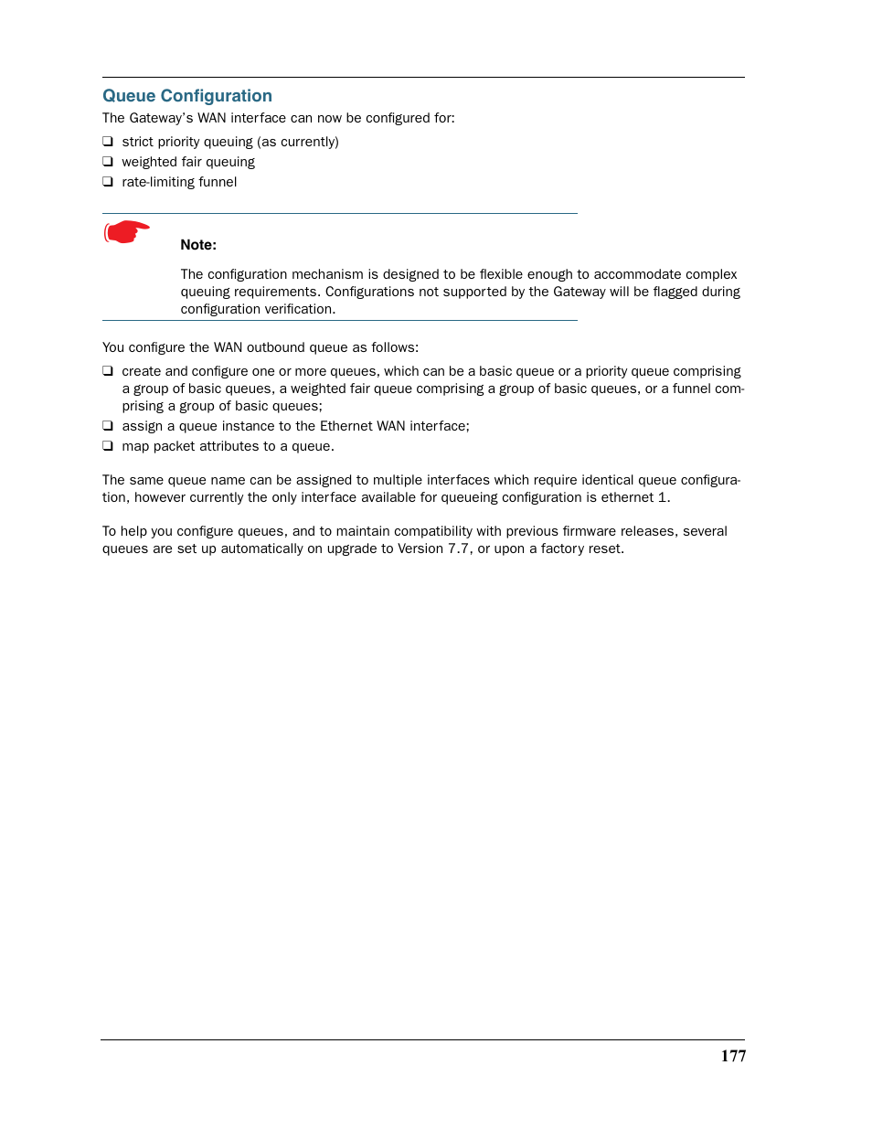 Queue configuration, Queue configuration” on | Motorola 2200 User Manual | Page 177 / 262