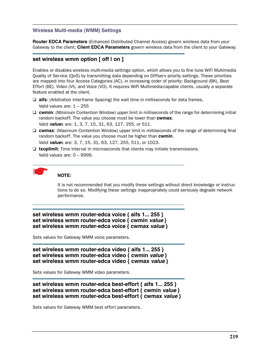 Motorola 2200 User Manual | Page 219 / 262