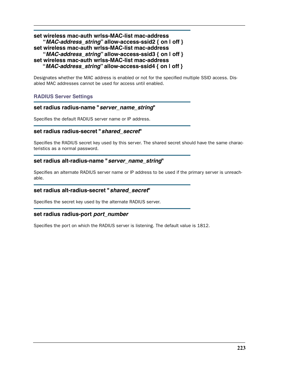 Motorola 2200 User Manual | Page 223 / 262