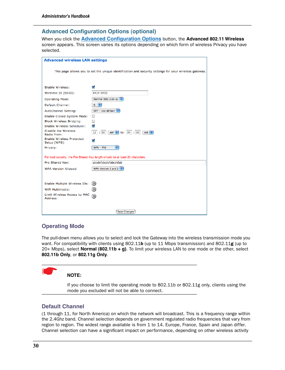 Advanced configuration options (optional) | Motorola 2200 User Manual | Page 30 / 262