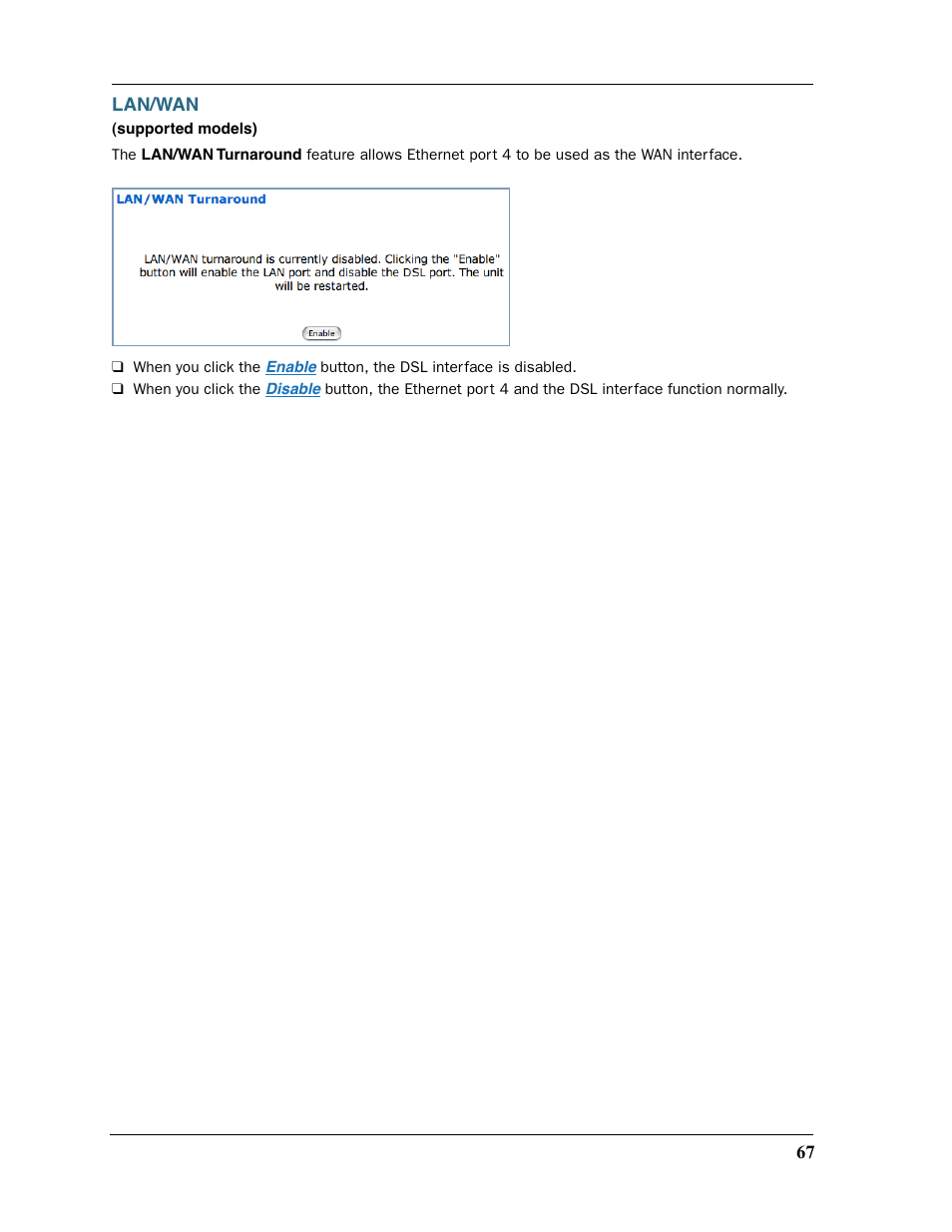 Lan/wan | Motorola 2200 User Manual | Page 67 / 262