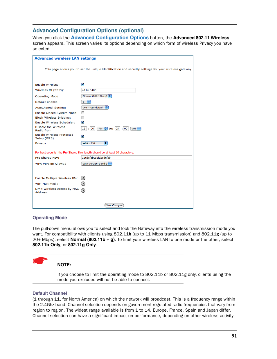 Advanced configuration options (optional) | Motorola 2200 User Manual | Page 91 / 262