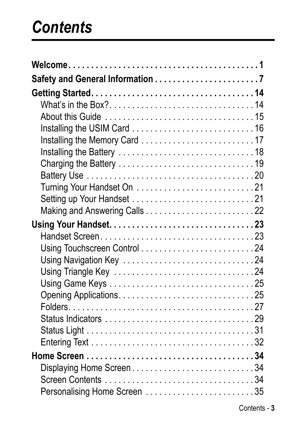 Motorola A925 User Manual | Page 3 / 146