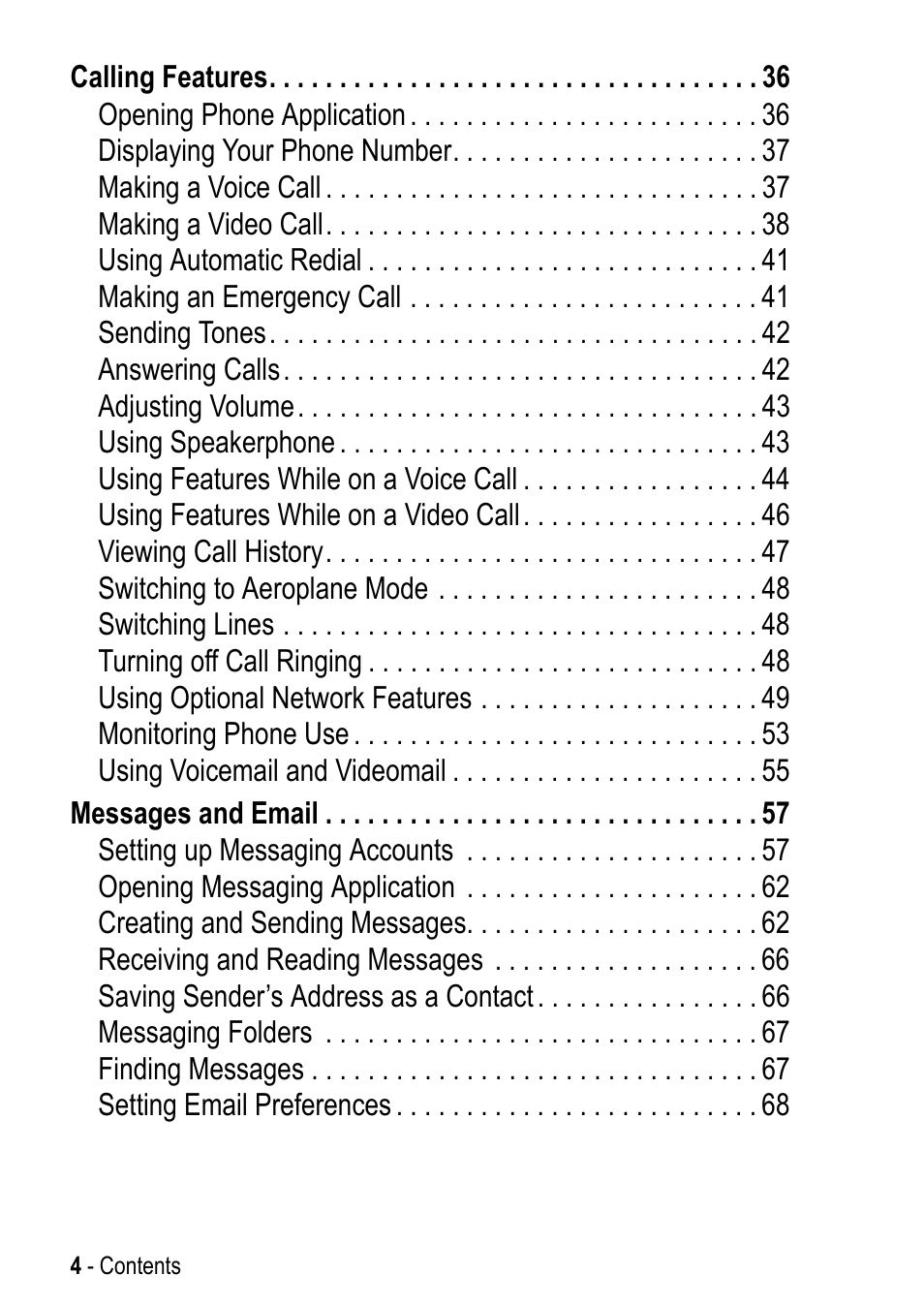 Motorola A925 User Manual | Page 4 / 146