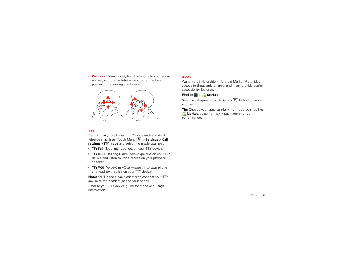 Motorola DROID BIONIC XT875 User Manual | Page 51 / 68