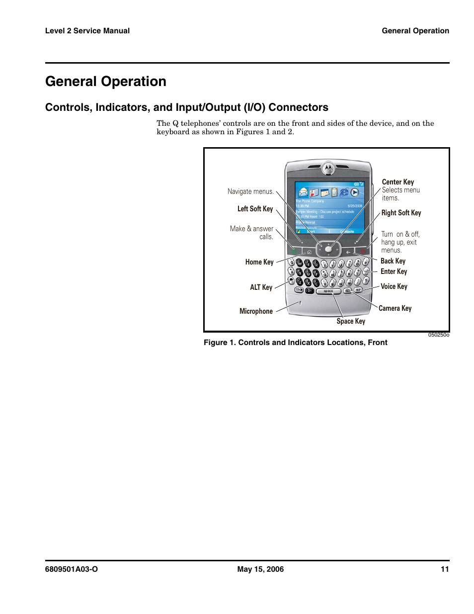 General operation | Motorola CDMA 800/1900 MHz User Manual | Page 11 / 48