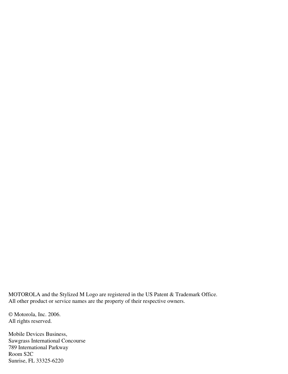 Motorola CDMA 800/1900 MHz User Manual | Page 2 / 48