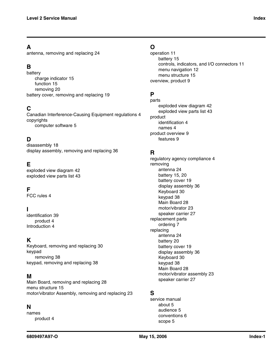 Motorola CDMA 800/1900 MHz User Manual | Page 45 / 48