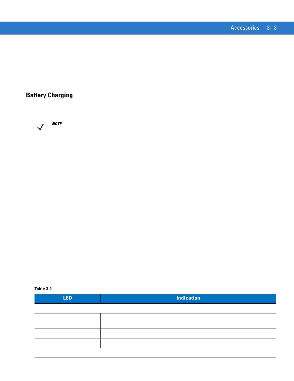 Battery charging, Battery charging -3 | Motorola MC1000 User Manual | Page 41 / 70