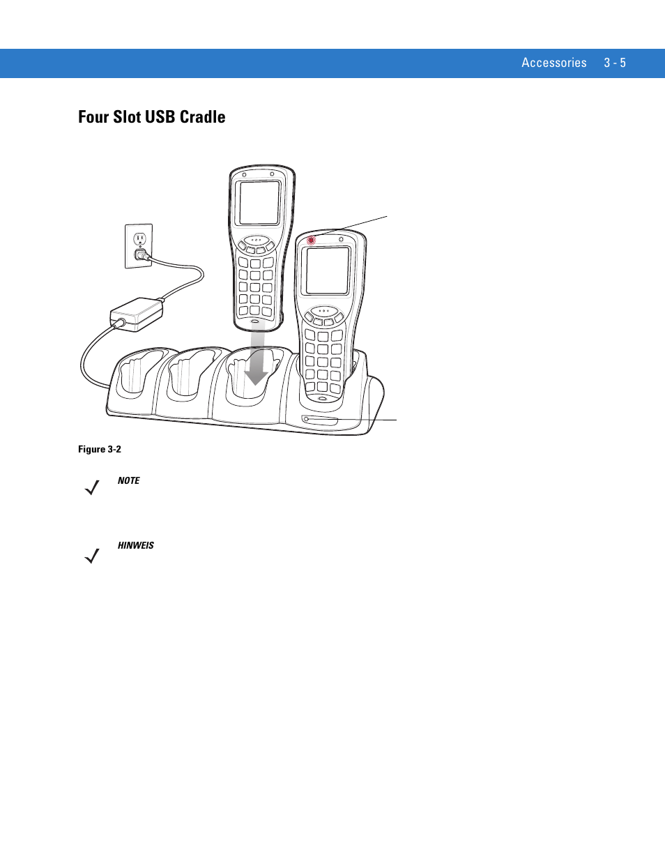 Four slot usb cradle | Motorola MC1000 User Manual | Page 43 / 70